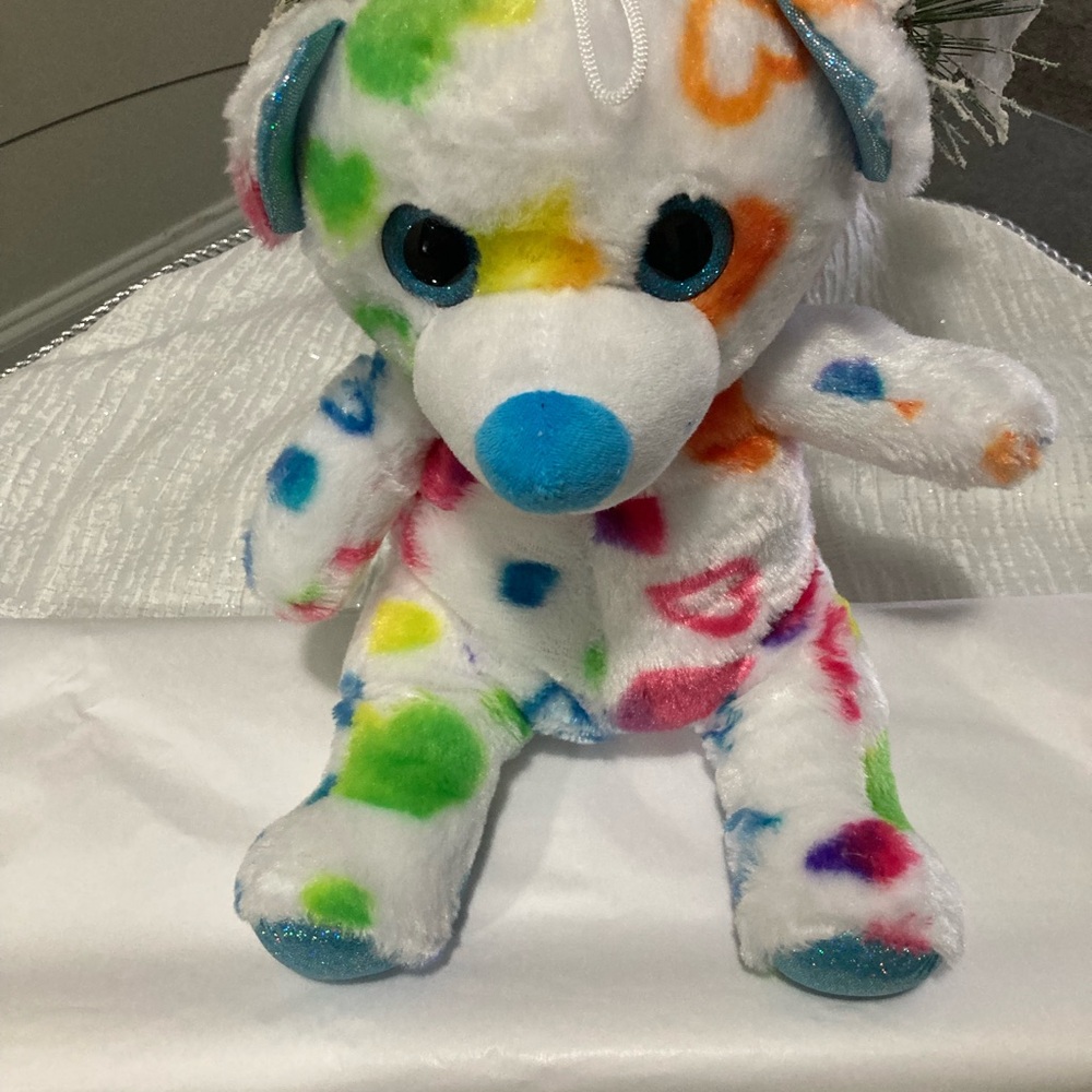 White and Blue Stuffed Animal Plush Toy - Picture 2 of 6